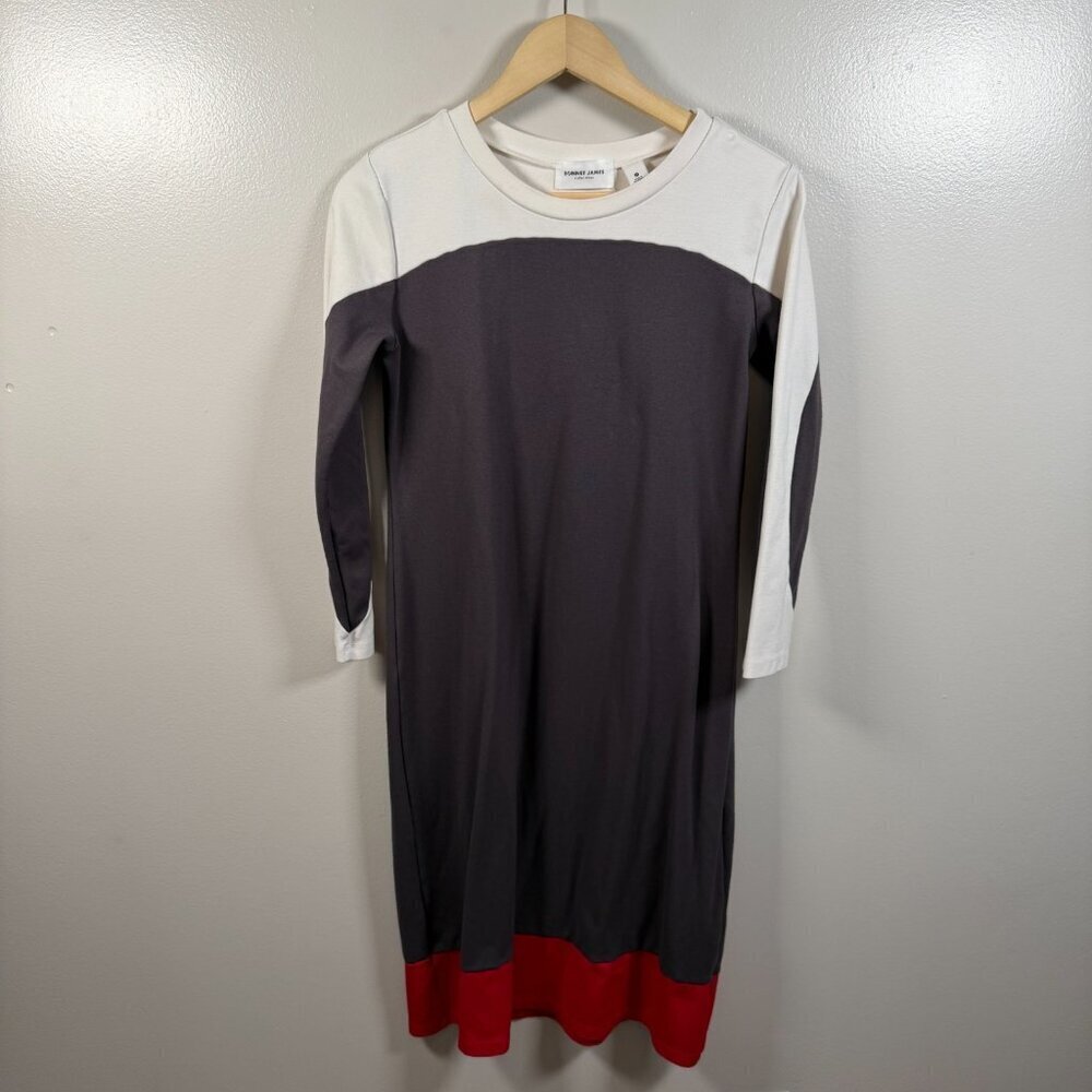 Sonnet James Play Dress Size Medium Gray Red Colorblock Gray Red Comfy